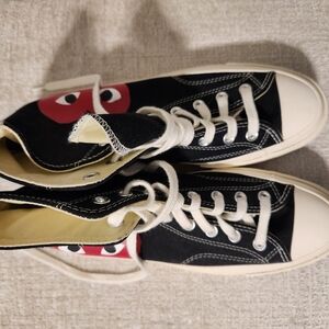 Black and White Canvas Sneakers